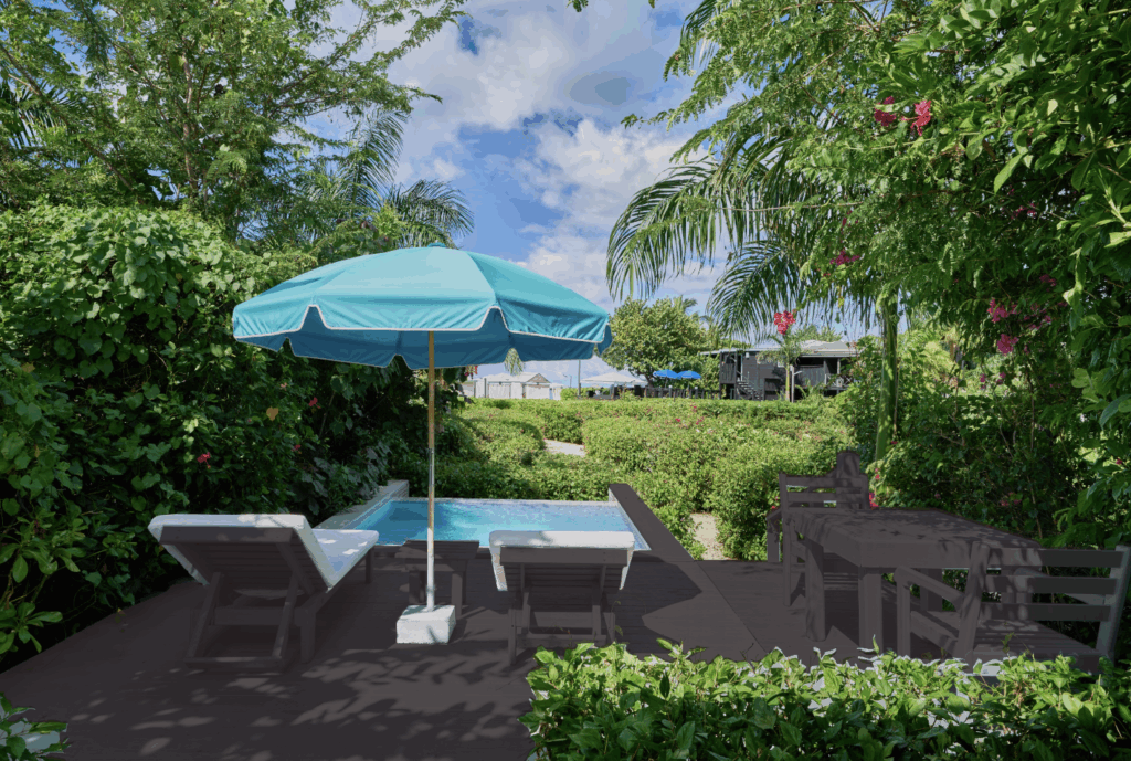 Keyonna Beach Plunge Pool Cottage View 1